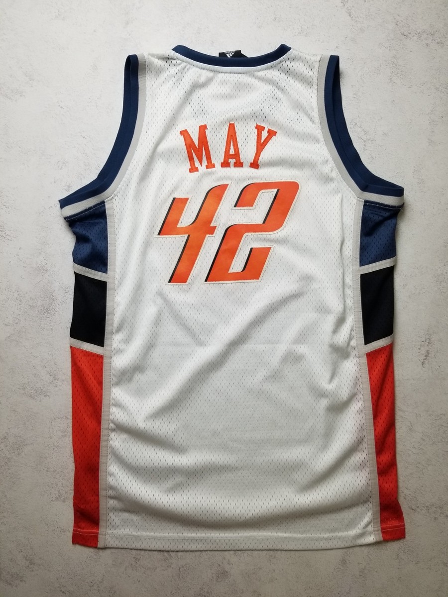 Vintage Adidas Charlotte Bobcats #42 Sean May NBA Sewn Jersey