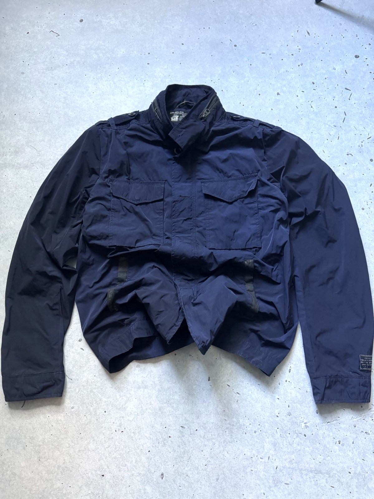 Y2K Diesel M65 Nylon Miltary Jacket Avant Garde If Six Was Nine size L