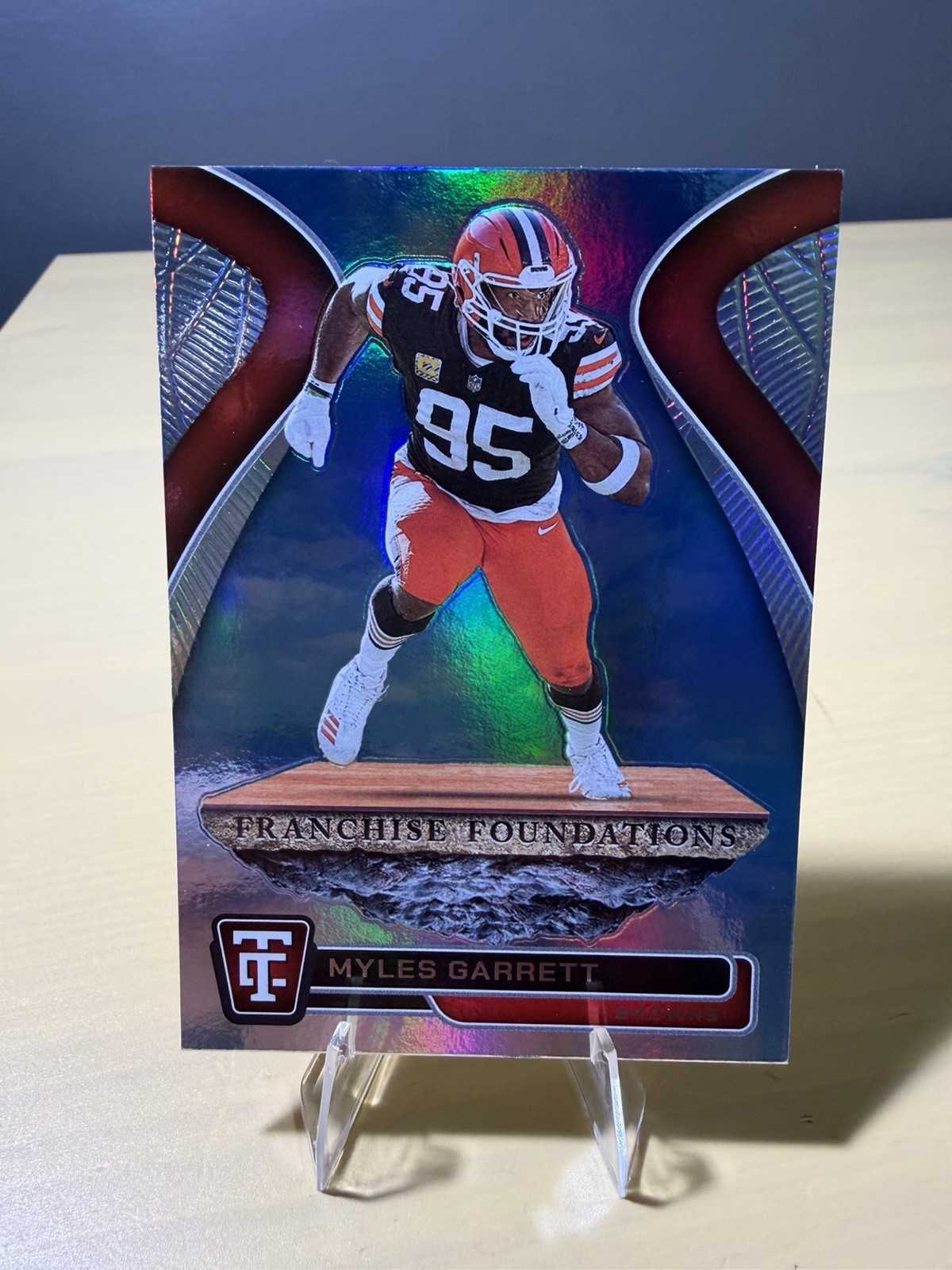 Myles Garrett #7 Football Cards 2024 Panini Totally Certified Franchise Foundations trading card — raw and PSA graded price guide