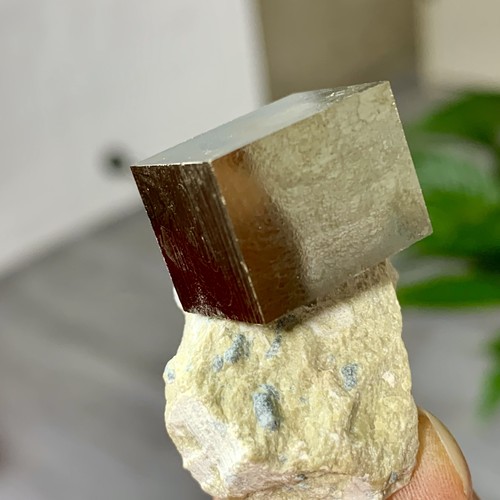 41G Natural Raw Atone Spanish Pyrete Cubic crystal quartz mineral sample - Picture 7 of 24