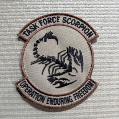 Task Force Scorpion Operation Enduring Freedom Patch Hook&Loop Backed