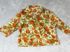 Vintage Graff Wear Women’s Blouse Button Up Floral Size Small Made In USA