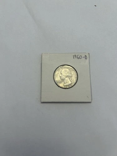 1960-D Washington Silver Quarter  90% Circulated VF Condition