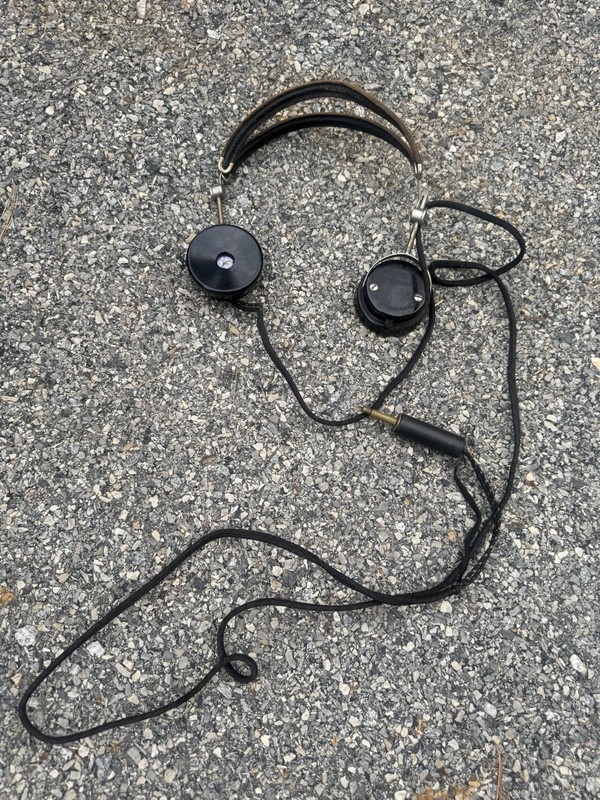 Vintage Ham Radio Headphones - Untested 