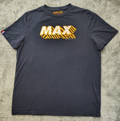 Official Red Bull Racing Max Verstappen #33 F1 T-Shirt Men's Sz XL Navy Blue EUC
