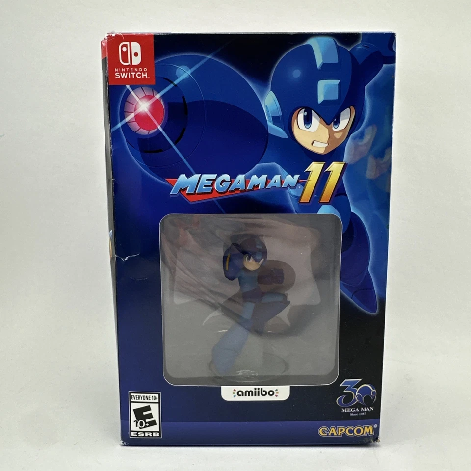Mega Man Nintendo Switch Megaman 11 Amiibo Edition Figure And Box - Image 2 of 4