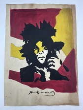 Andy Warhol COA Art Painting Original Drawing Vintage Paper Signed