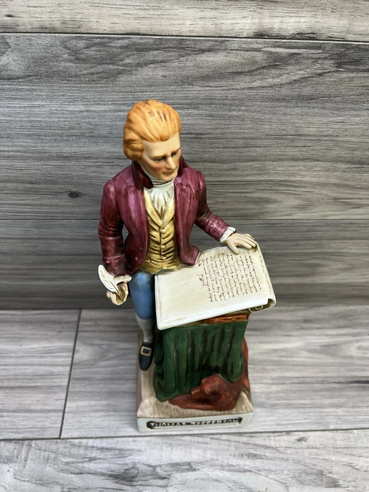 Vintage McCormick Distilling Thomas Jefferson Porcelain Whiskey Bottle Empty - Image 3 of 4