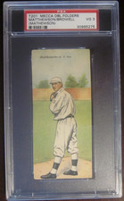1911 T201 Mecca Double Folders PSA 3  Christy Mathewson &amp; Al Bridwell