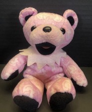 Liquid Blue Grateful Dead Bean Bear Baby Pink Bean Bag Plush w/ Tag 2001 Age 3