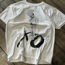 Good Intentions Nav Virgil Abloh XO Sketches Double Sided Graphic T-Shirt Medium