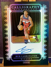 Bub Carrington 2024 Panini Auto Calligraphy Signatures RC Wizards #CAL-BUB