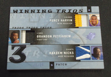 Harvin - Pettigrew - Nicks 2009 UPPER DECK SPX WINNING TRIOS 12/25 Card #W3RCR