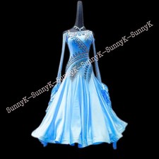 Handmade Dance Dress/Standard Ballroom Competition smooth Waltz Tango Costume