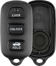 KeylessOption Just The Case Keyless Entry Remote Key Fob Shell Black