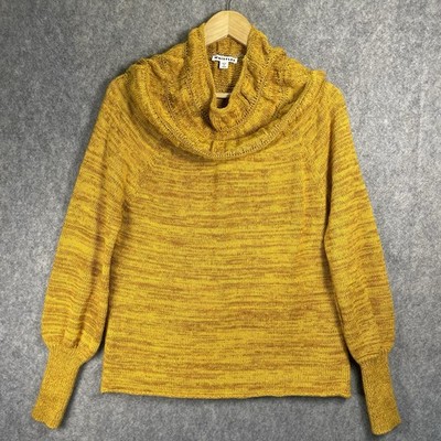 Whistles hochgeschlossener Pullover Damen S gelb Merinowollmischung 2017 Fotomuster