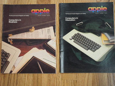VINTAGE 1979 APPLE THE PERSONAL COMPUTER MAGAZINE AND CATALOG VOLUME 1 #1  #2