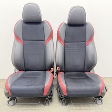 18-21 Subaru Wrx Sti Left And Right Front Seat Pair Leather Suede Oem Nice
