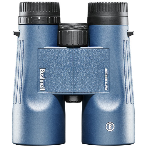 Bushnell 10x42mm H2O Waterproof Binocular, Roof Prism, Dark Blue. Twist Up