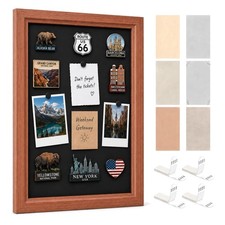 Magnet Board for Wall, 11.8 x 16.9 in Framed Magnetic Display Board for Fridge