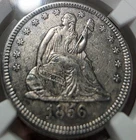 1856-O 25C Seated Liberty Quarter- New Orleans, NGC AU Details! Rare date!