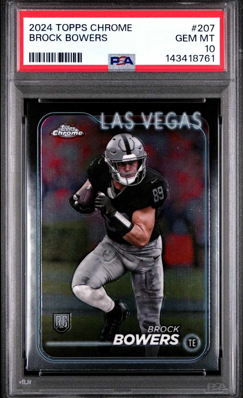 Brock Bowers Topps Chrome #207 Base