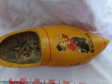VINTAGE WOODEN SHOE ADVERTISING HEINEKEN HOLLAND BEER MADE IN HOLLAND