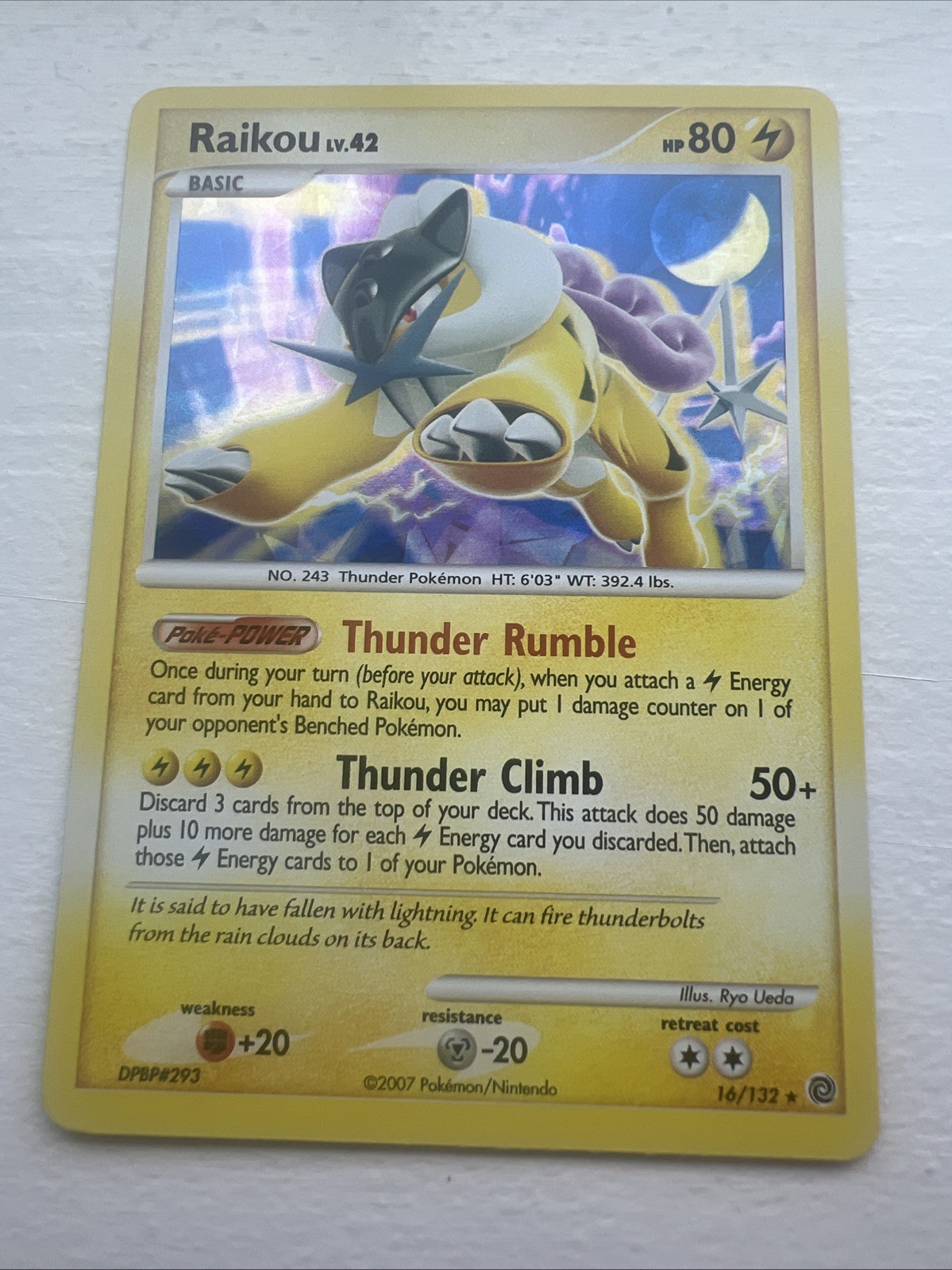 Raikou 16/132 Secret Wonders Holo