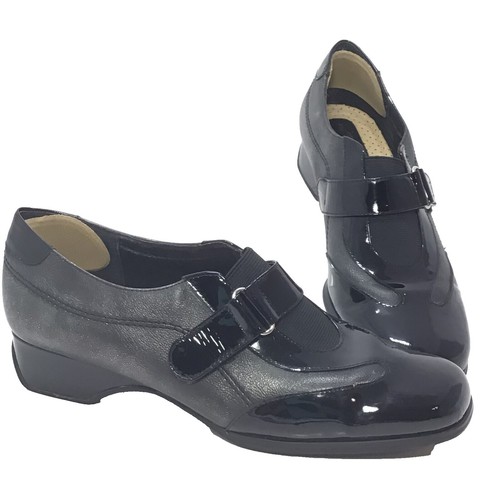 Ros Hommerson 7.5N Women’s Black Leather Lace-Up Comfort Ankle Boots #36560 Ros Hommerson 7.5N Women main image 3