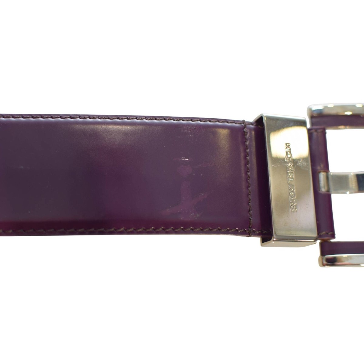 Michael Kors Purple Leather Silver TOne Hardware w. Logo  display picture 1