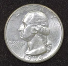 1934-D HEAVY MOTTO Washington Quarter --- Choice Uncirculated