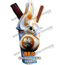 Star Wars BB8 Knickerbocker Glory Sticker Eiswagen Whippy Trailer Decals