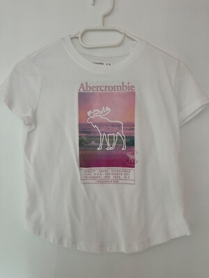 Abercrombie Kids T-Shirt Gr. 134/140 (US 9-10 Y) weiss