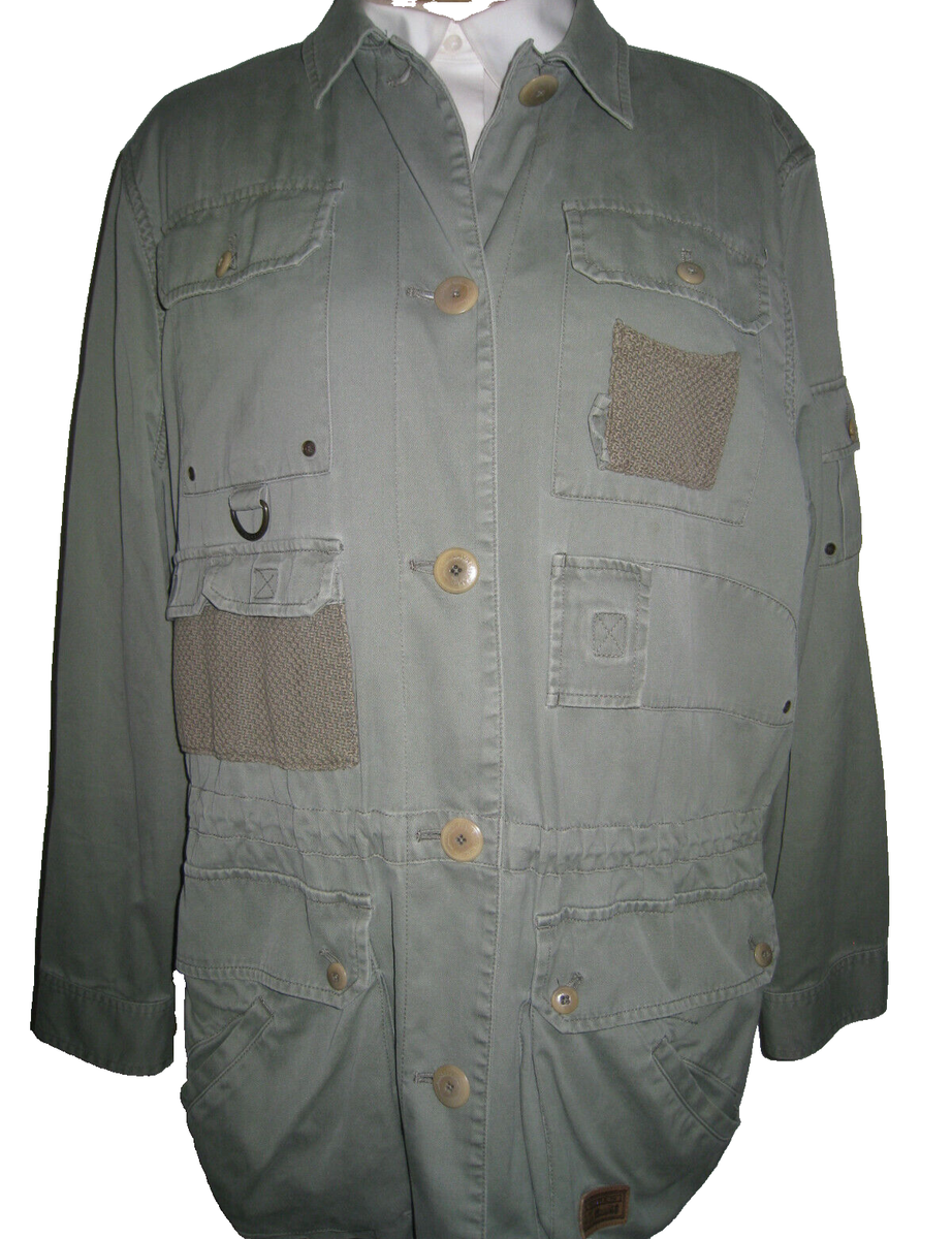LAUREN RALPH LAUREN GREEN FISHING JACKET WOMEN