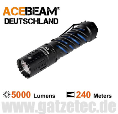 ACEBEAM E70-AL LED Taschenlampe CREE XHP70 2B 6500K neutralweiss 4600 Lumen NEU