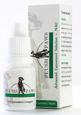 Plush Paws Lanosterol Solution + NAC, Dog Eye Care for Cataracts, Dryness Relief
