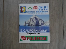 Vintage Fujifilm Mini Guide Tourist of Mexico B. California Sur 1989 In Espanol