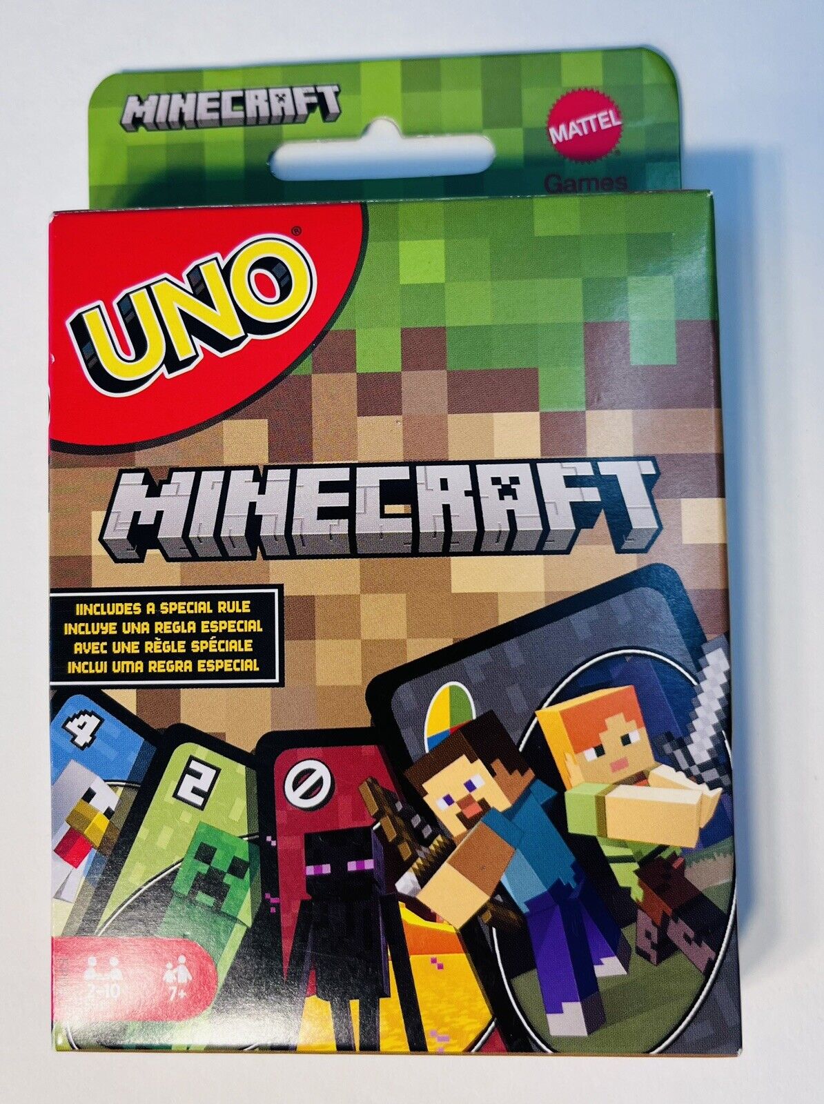 Jogos Mattel Jogo de Cartas Minecraft da ONU para Noite Familiar com