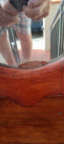 SPECCHIO BASCULANTE DA APPOGGIO IN LEGNO DI NOCE 800 MISURE 70X27X70 - Foto 7 di 21