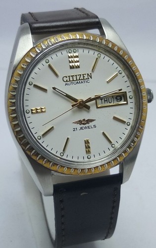 genuine vintage citizen automatic-8200a d&d 21j wrist watch for