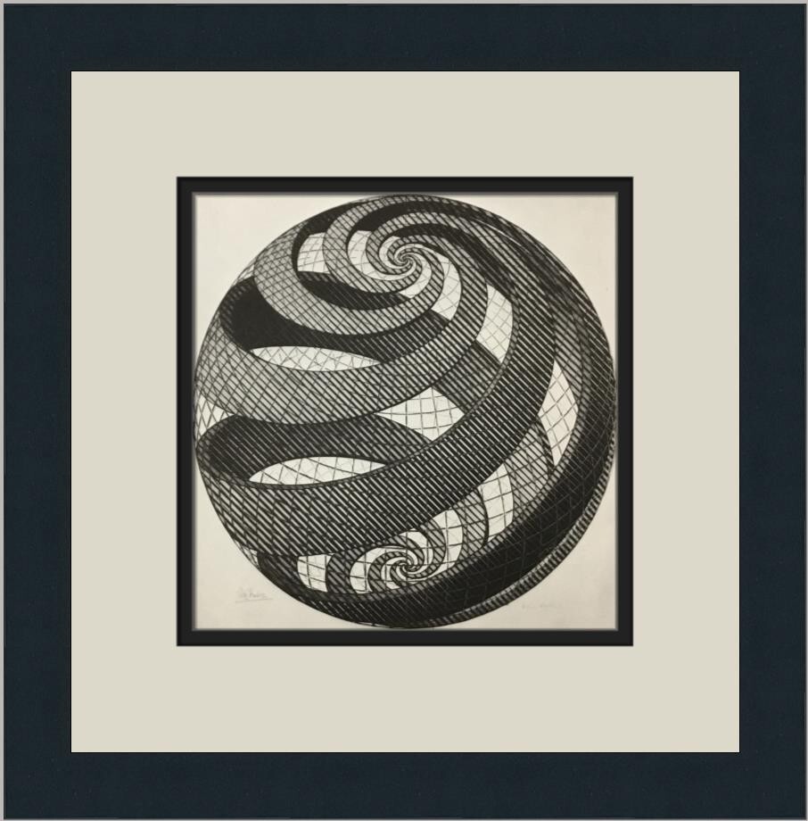 M.C. Escher Sphere Spirals I Custom Framed Print | eBay