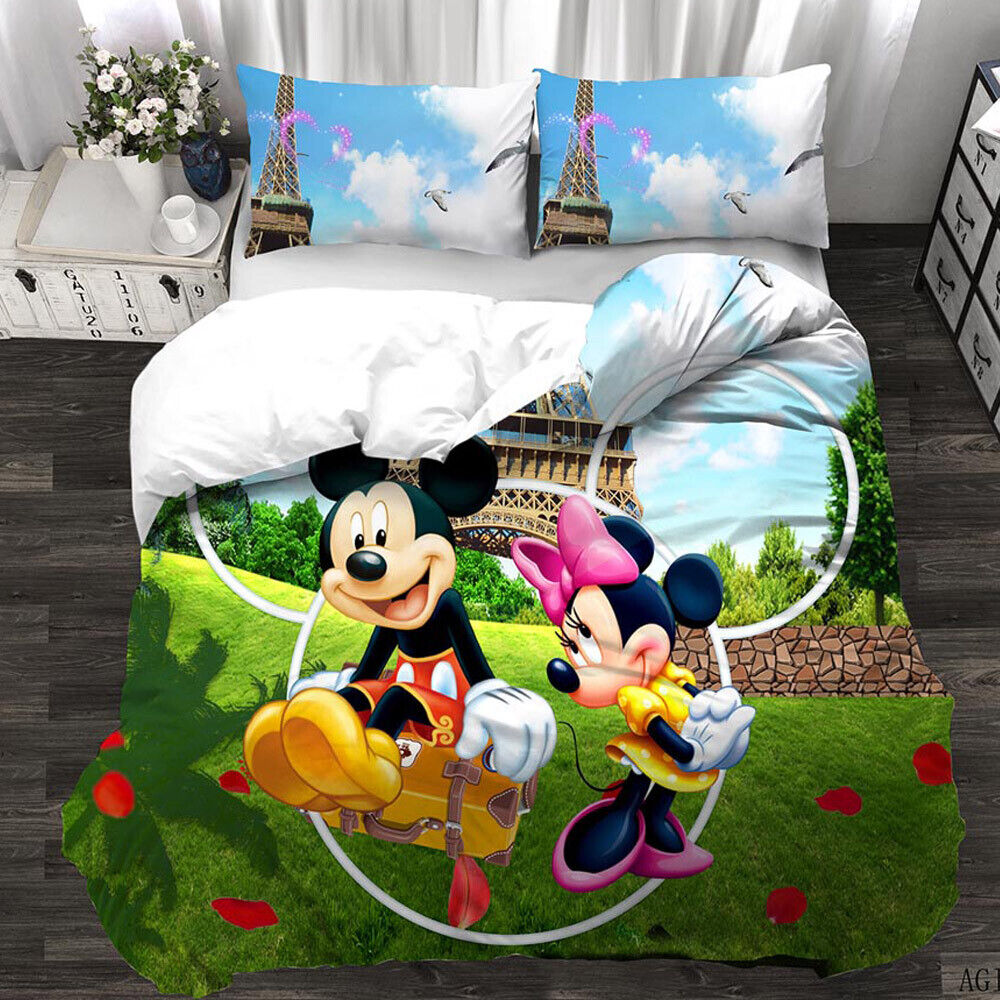 Mickey Mouse Kids Gifts Bedding Set 3PCS Duvet Cover Pillowcase Comforter Cover Nowy przyjazd, nowy
