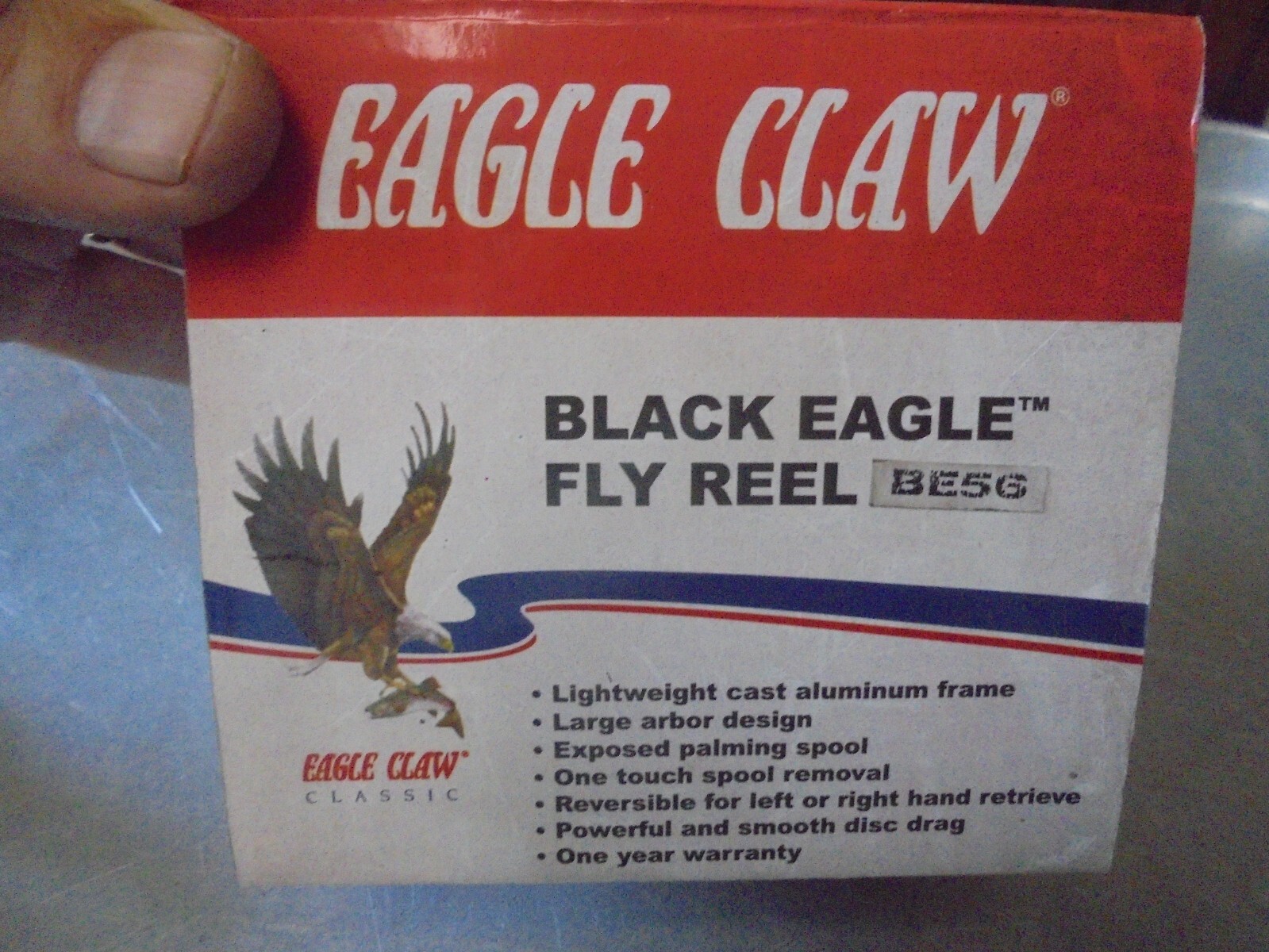Vintage Eagle Claw Black Eagle Fly Reel BE56 in box 47708645133 eBay
