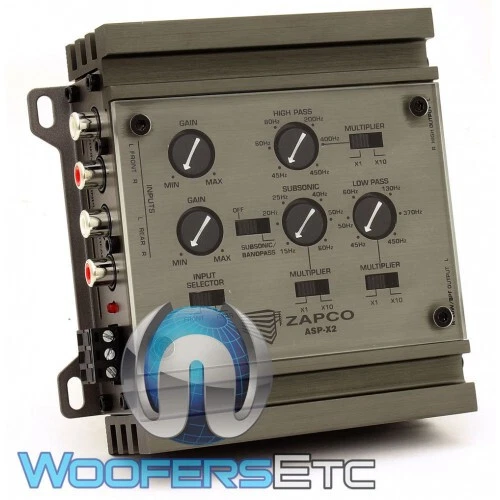 ZAPCO ASP-X2 2-WAY CAR AUDIO 9.5 VOLT RMS LINE DRIVER ELECTRONIC CROSSOVER NEW - Image 3 of 4