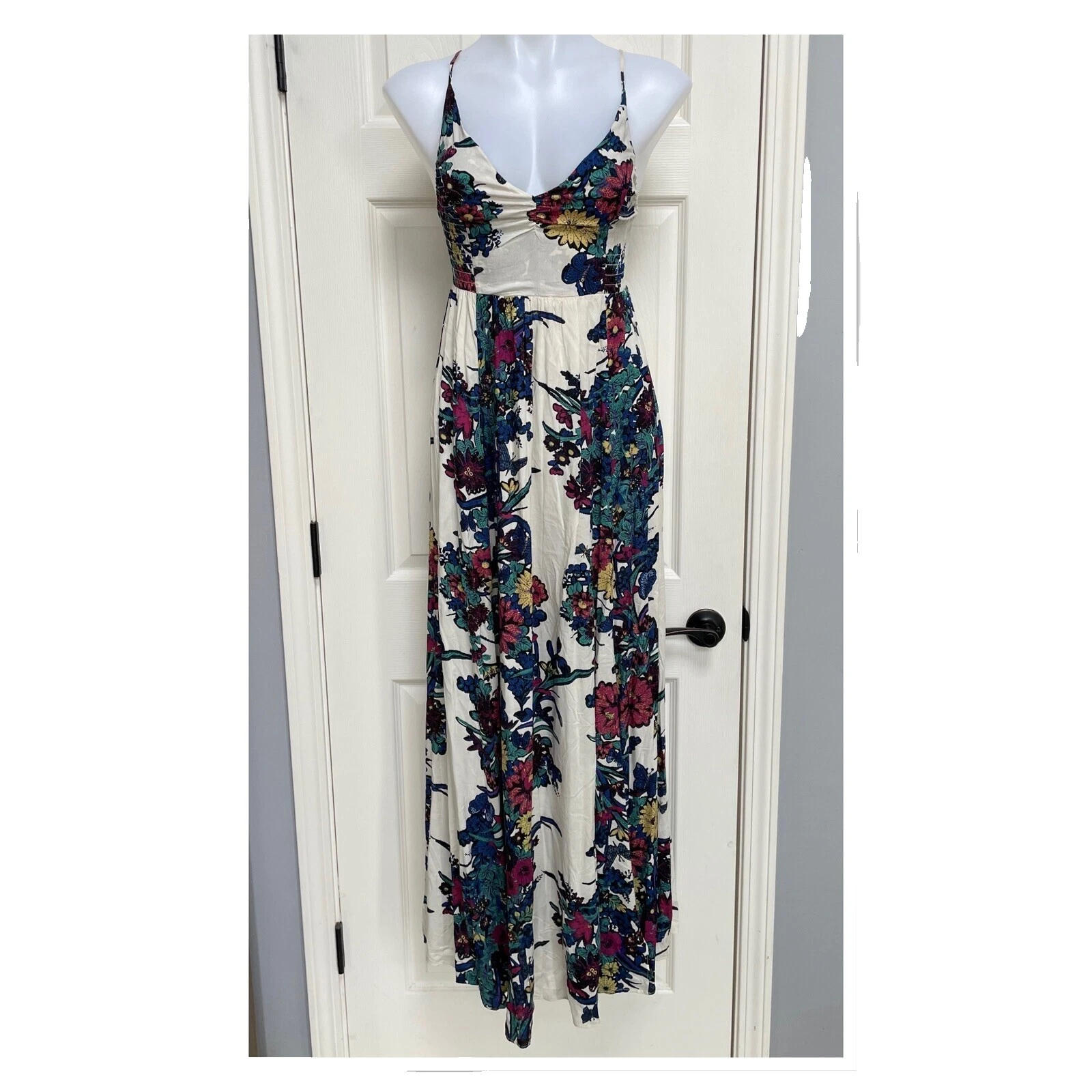 Vestido longo de Crochê Free People para mulheres