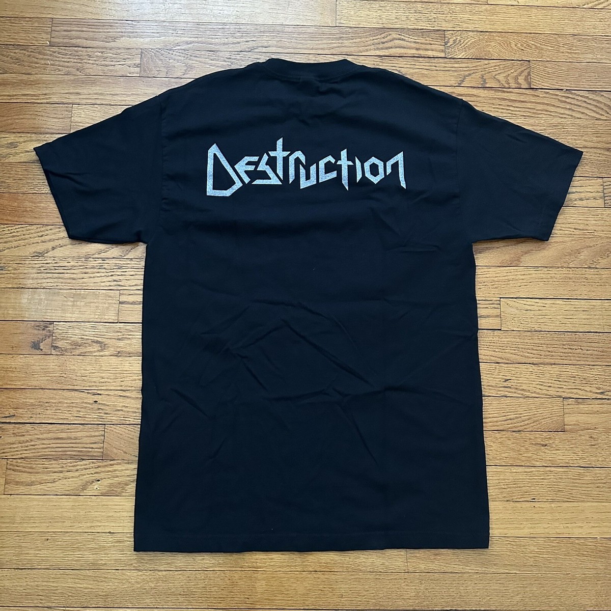 Vintage Y2K Destruction The AntiChrist Band Tee T-Shirt Large