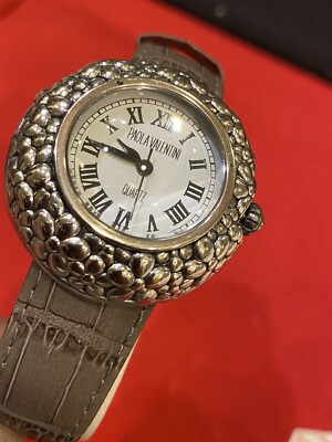 9 inch Paola Valentini Italy Quartz Sterling Silver Genuine  display picture 1