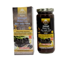 Organic Shilajit Honey With Deer Antler Velvet 5 IN 1 By Essential Palace-16 oz