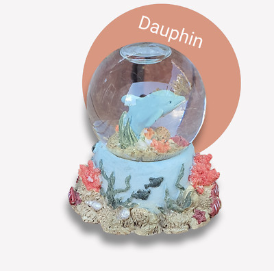 Boule Brillante Flamingo 2fach Animal Neige Miniature Secouer Boule en