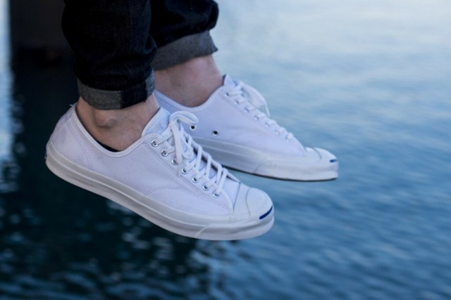 white jack purcell mens